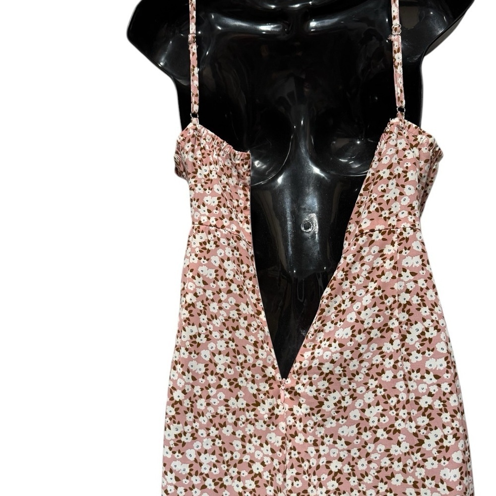 Princess Polly Pink Floral Wrap Sleeveless Lightweight Shorts Romper Womens sz 6 - Picture 7 of 14